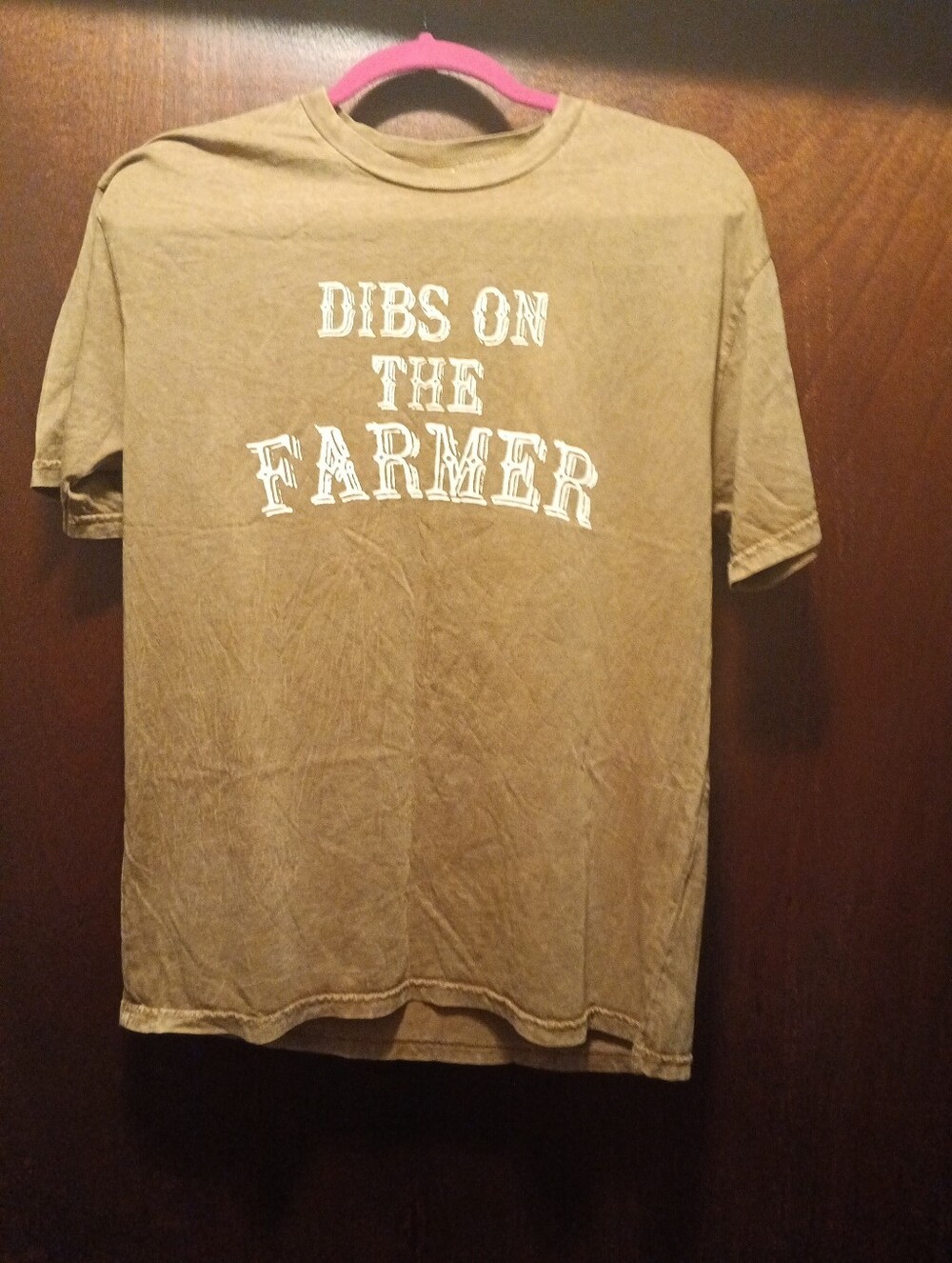 Oat Collective NWOT 100% Cotton "Dibs On The Farmer" T Shirt Size Small